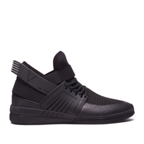 Supra SKYTOP V Høye Sneakers Dame Svart/Svart | NO-42778